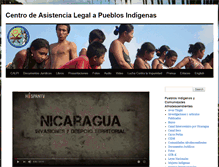 Tablet Screenshot of calpi-nicaragua.org